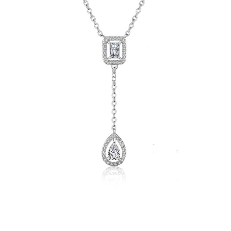 Fine elegant silver necklace - main product image