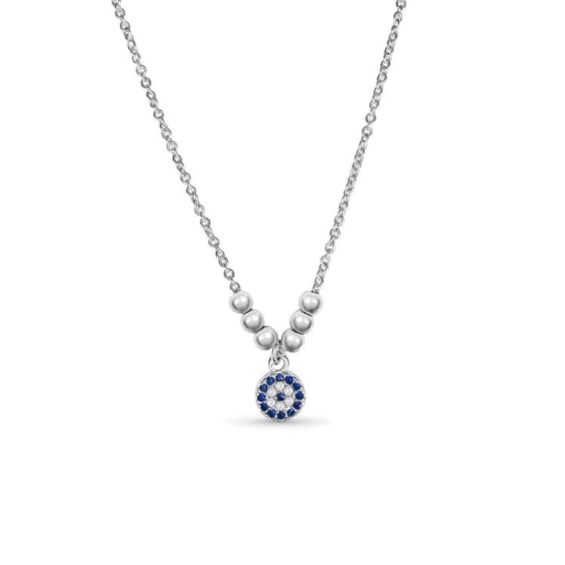 925 Silver Evil Eye Necklace - main image