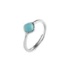 Delicate solitaire ring with turquoise birthstone 4