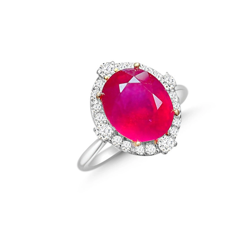 Statement Ruby Birthstone Round Ring - main