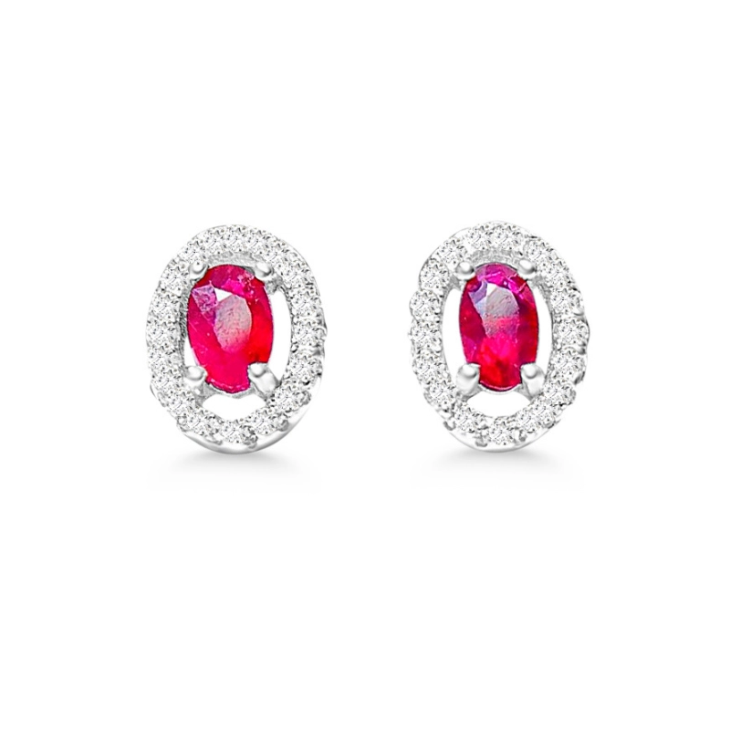 round, elegant ruby earrings from calessia jewelry french riviera (3)