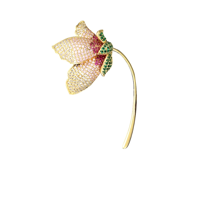 Beautiful multicolor flower brooch from CALESSIA Jewelry